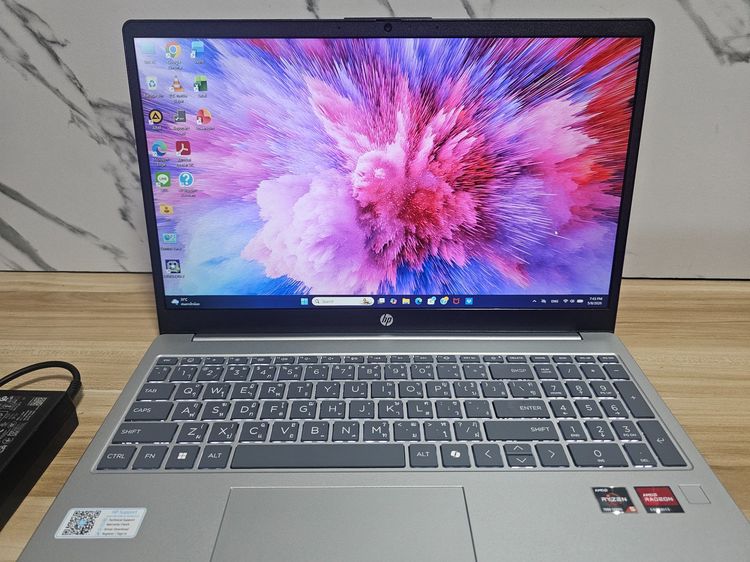 HP 15 Ryzen5 7535Hs+Ram16ddr5 +15.6" FHD IPS เครื่องสวย 4 เดือน รูปที่ 2