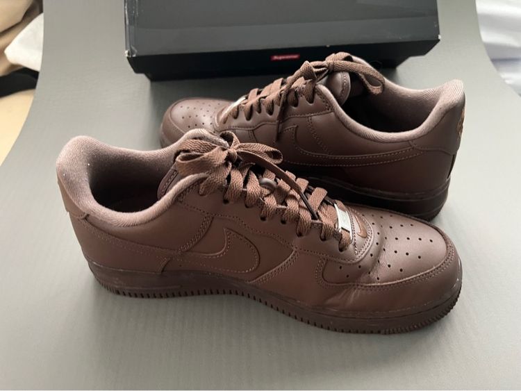 Nike Air Force 1 Low Supreme Brown ของแท้ รูปที่ 13