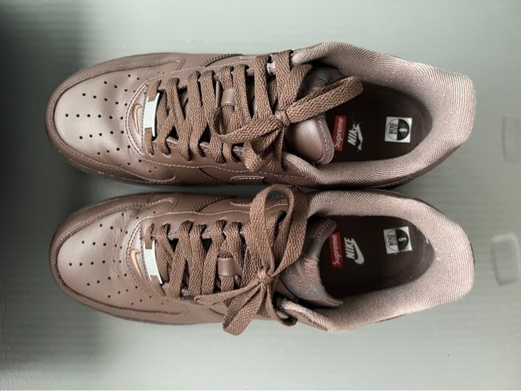 Nike Air Force 1 Low Supreme Brown ของแท้ รูปที่ 5