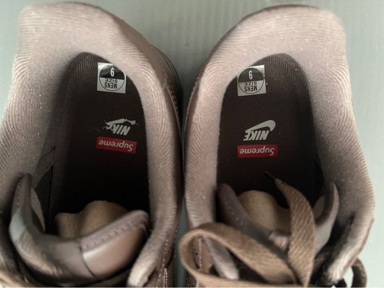 Nike Air Force 1 Low Supreme Brown ของแท้ รูปที่ 9