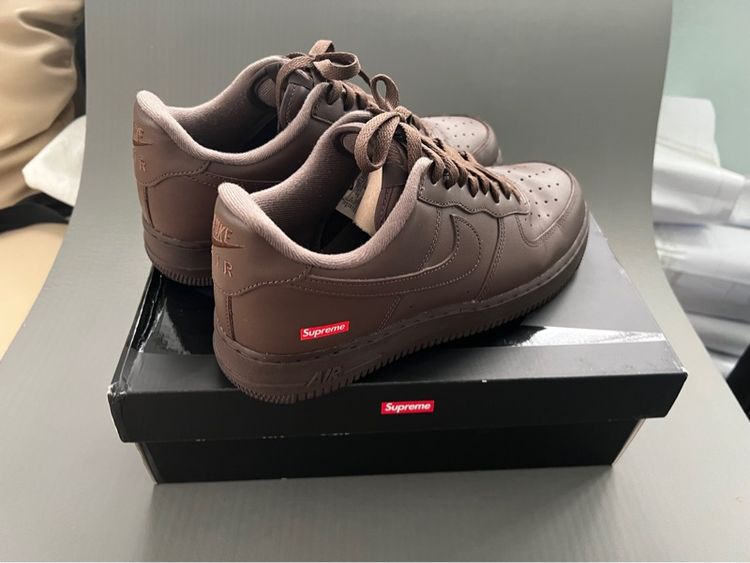 Nike Air Force 1 Low Supreme Brown ของแท้ รูปที่ 10