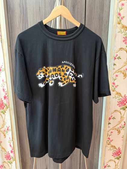 T Shirt Human Made Cheetah Black 