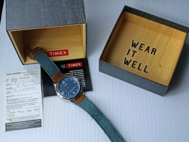 นาฬิกา สไตล์ Vintage-inspired 
Timex  The Waterbury  สินค้ามือสอง ผลิตในโอกาสพิเศษ เฉลิมฉลองครบรอบ 160 ปี ( นับตั้งแต่ก่อตั้งในปี 1854 )  รูปที่ 9