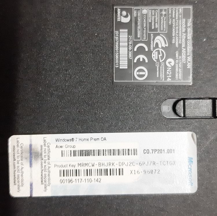Notebook Packard Bell PEW 92 รูปที่ 7