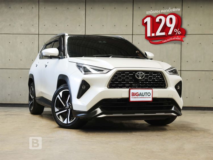Toyota Yaris Cross 2025 1.5 HEV Premium Luxury Utility-car ไฮบริด ไม่ติดแก๊ส เกียร์อัตโนมัติ ขาว