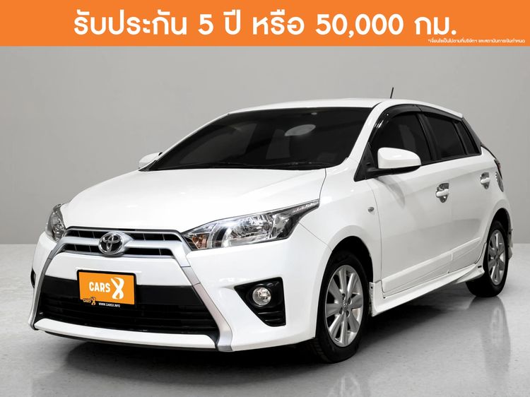 Toyota Yaris 2014 1.2 E Sedan เบนซิน ไม่ติดแก๊ส เกียร์อัตโนมัติ ขาว