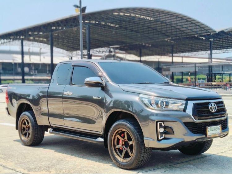 Toyota Hilux Revo 2018 2.4 Prerunner E Plus Pickup ดีเซล ไม่ติดแก๊ส เกียร์ธรรมดา เทา รูปที่ 2