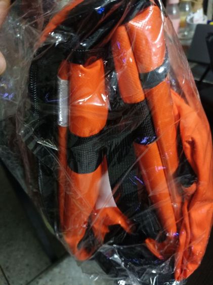 (เซ็ตคู่สุดคุ้ม) กระเป๋าส่งอาหารสีส้มใบใหญ่  เสื้อคลุมขับรถไซส์ M รูปที่ 6