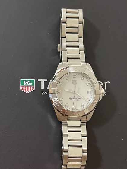 เงิน TAG HEUER  AQUARACER MOP White Diamond 💎 WAF1415