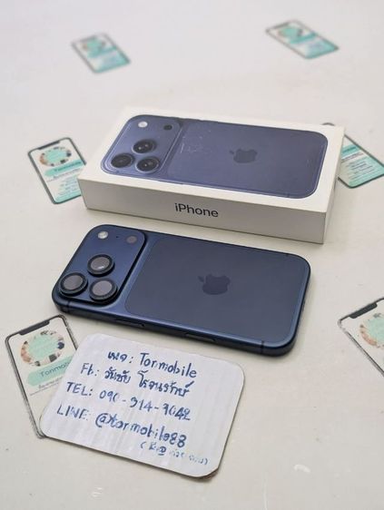 256 GB ขาย เทิร์น iPhone 17 Pro 256 Blue ศูนย์ไทย สภาพใหม่เอี่ยม อุปกรณ์ครบยกกล่อง ประกันยาว 6 เดือน สุขภาพแบต 100 เพียง 35,990 บาท ครับ 