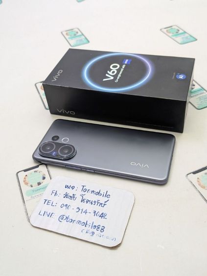 ขาย  เทิร์น Vivo V60 5G Ram 12 Rom 256 ศูนย์ไทย สภาพสวย มีตัวเครื่อง และกล่อง ไม่มีอุปกรณ์อื่น ประกันยาว เพียง 8,590 บาท ครับ รูปที่ 2