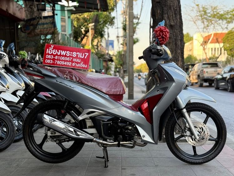 Wave125i สตาทมือ สี เทา-แดง ปี63 รถบ้านมือเดียว รูปที่ 3