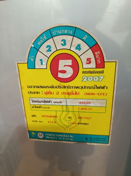 Mitsubishi ตู้เย็น 2 ประตู ตู้เย็นมิตซู