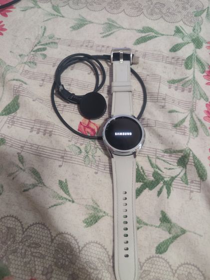 สแตนเลส ขาว Samsung galaxy watch 6 classic 43mm 
