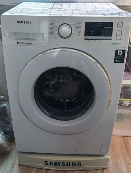 ขายเครื่องซักผ้าฝาหน้ายี่ห้อ Samsung รุ่น WW70J42E0IWST ขนาดถังซัก 7 กิโลกรัม สภาพดี พร้อมใช้งาน