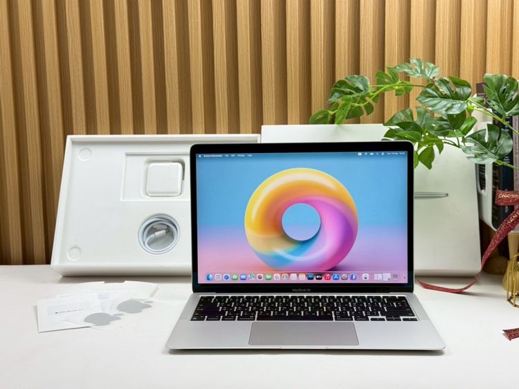 Apple แมค โอเอส 8 กิกะไบต์ อื่นๆ ไม่ใช่ MacBook Air 13-inch M1,2020 Ram8GB SSD512GB Silver