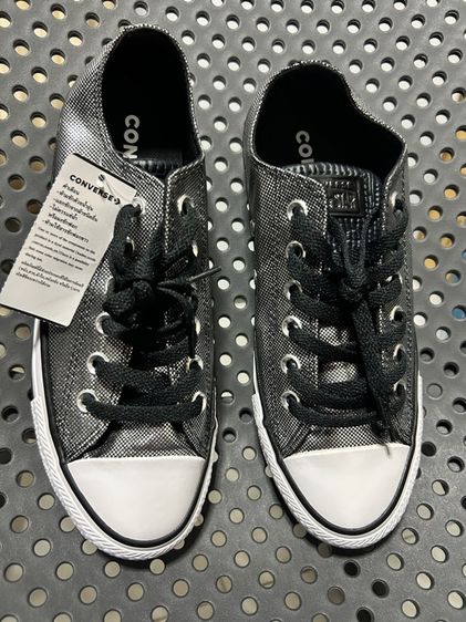UK 4.5 | EU 37 1/3 | US 6 รองเท้าผ้าใบ Converseแท้ สีดำเงิน