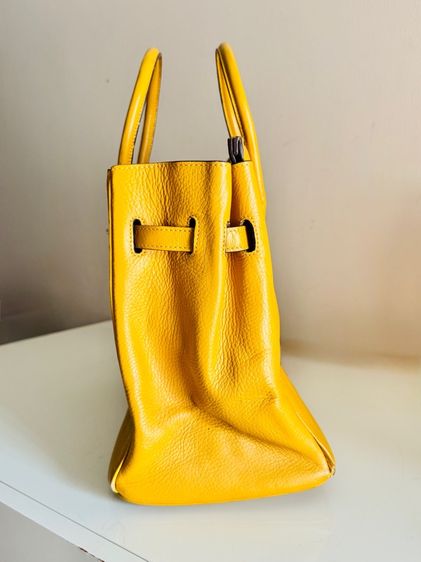 BK35 Yellow Soleil PHW Stamp M Bag หนังแข็ง อะไหล่สวย รูปที่ 18