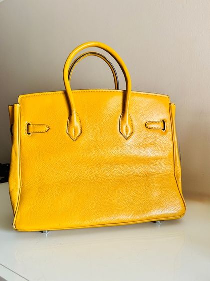 BK35 Yellow Soleil PHW Stamp M Bag หนังแข็ง อะไหล่สวย รูปที่ 11