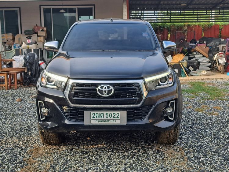 Toyota Hilux Revo 2018 Smart Cab 2.4 Entry Prerunner Pickup ดีเซล ไม่ติดแก๊ส เกียร์อัตโนมัติ ดำ รูปที่ 3