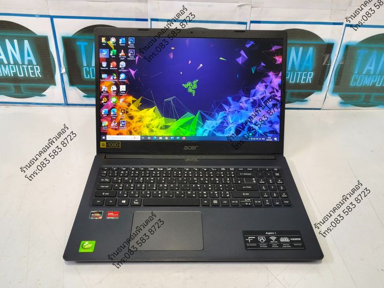 โน๊ตบุคเล่นเกมส์มือสอง ACER AMD Ryzen5-3500U Ram8GB SSD512GB รูปที่ 2