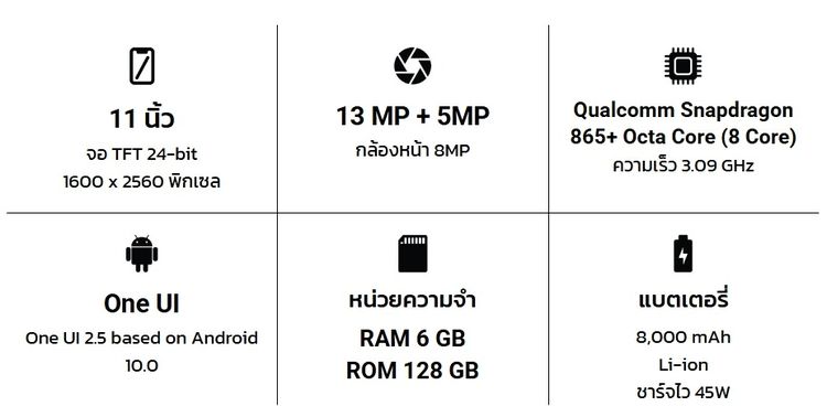 128 GB Samsung Galaxy Tab S7 สี Mystic Bronze (ทองแดง) โทนสีทองแดงอมชมพู 11 นิ้ว มือสอง สภาพดีมาก