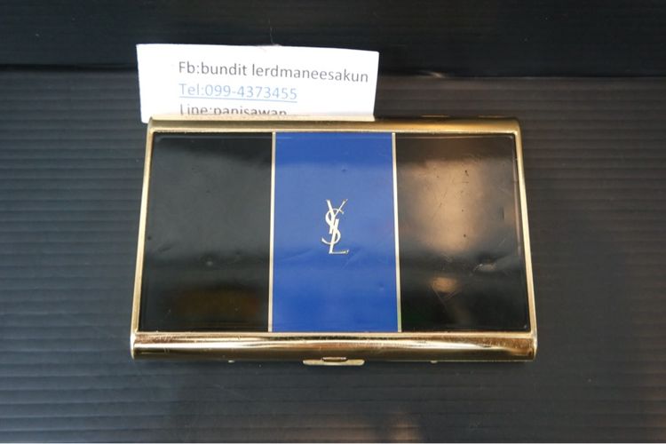 YSL กล่องใส่บุหรี่ นามบัตรวินเทจ Yves Saint Laurent 