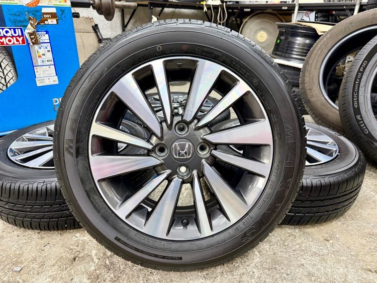 15" ล้อแม็ก HONDA CITY ขอบ 15” ถอดป้ายแดง ยาง MAXXIS 185-60R15 ปี 26 ตุ่มหน้ายางยังอยู่ครบ