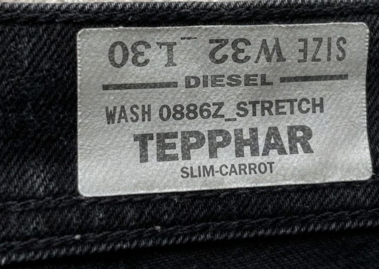 Diesel stretch jeans with button fly,Tepphar Hemmed รูปที่ 10