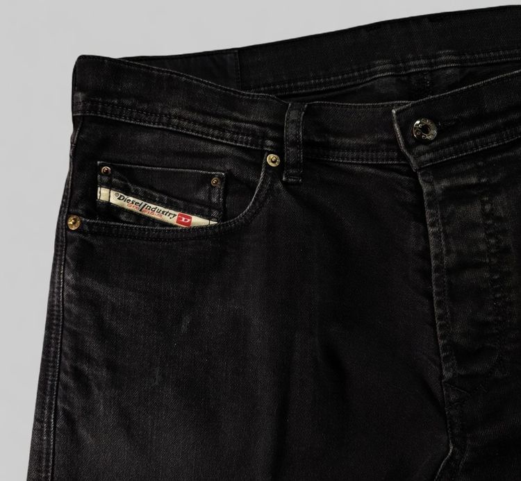Diesel stretch jeans with button fly,Tepphar Hemmed รูปที่ 2