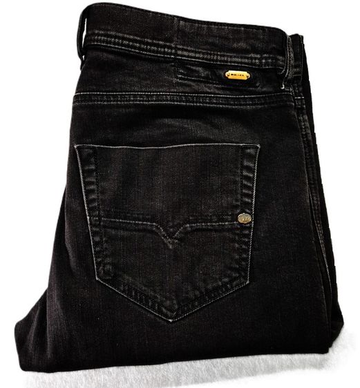 Diesel stretch jeans with button fly,Tepphar Hemmed รูปที่ 8