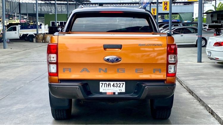 Ford Ranger 2017 2.2 Hi-Rider Wildtrak Pickup ดีเซล ไม่ติดแก๊ส เกียร์อัตโนมัติ ส้ม รูปที่ 3