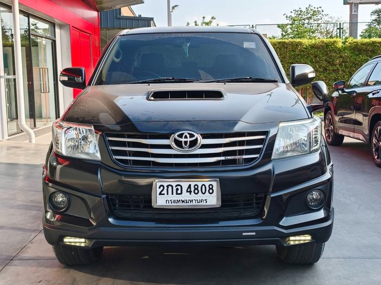 Toyota Hilux Vigo 2013 2.5 Prerunner E TRD Sportivo Pickup ดีเซล ไม่ติดแก๊ส เกียร์อัตโนมัติ ดำ รูปที่ 2