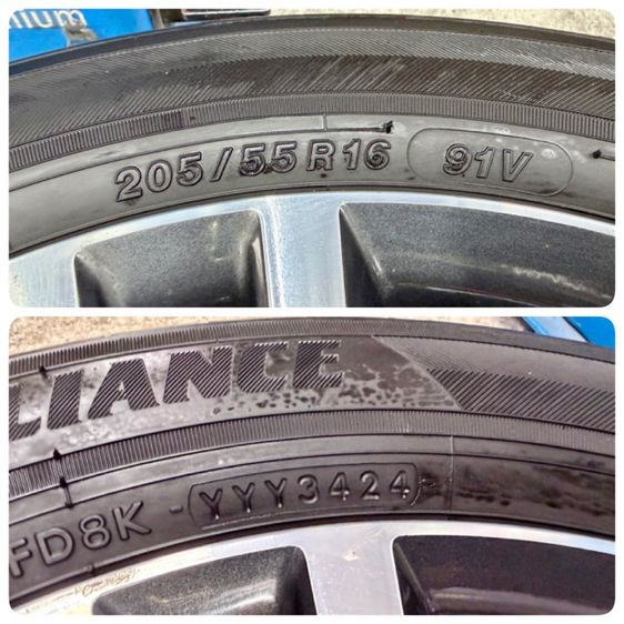 ล้อแม็ก TOYOTA ALTIS ขอบ 16” สีเดิม ยาง ALLIANCE 205-55R16 ปี 24 ดอกสวยพร้อมใช้งาน รูปที่ 10