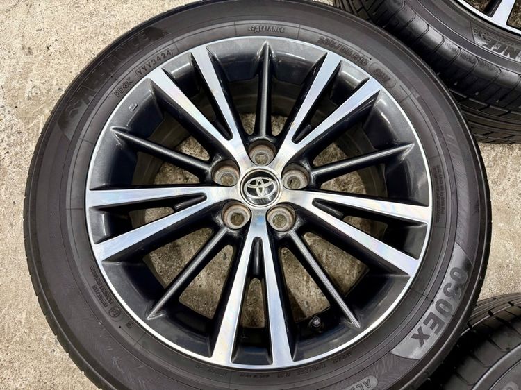 ล้อแม็ก TOYOTA ALTIS ขอบ 16” สีเดิม ยาง ALLIANCE 205-55R16 ปี 24 ดอกสวยพร้อมใช้งาน รูปที่ 7