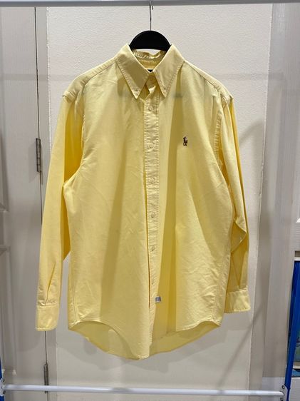 เหลือง แขนยาว เสื้อเชิ้ต เสื้อโปโล Polo Ralph Lauren มือสอง ของแท้