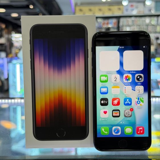 อื่นๆ 64 GB iPhone SE3 2022 64GB สีดำ เครื่องศูนย์ โมเดลTH ครบยกกล่อง🔥🔥