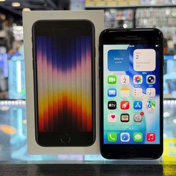 อื่นๆ 64 GB iPhone SE3 2022 64GB สีดำ เครื่องศูนย์ โมเดลTH ครบยกกล่อง🔥🔥