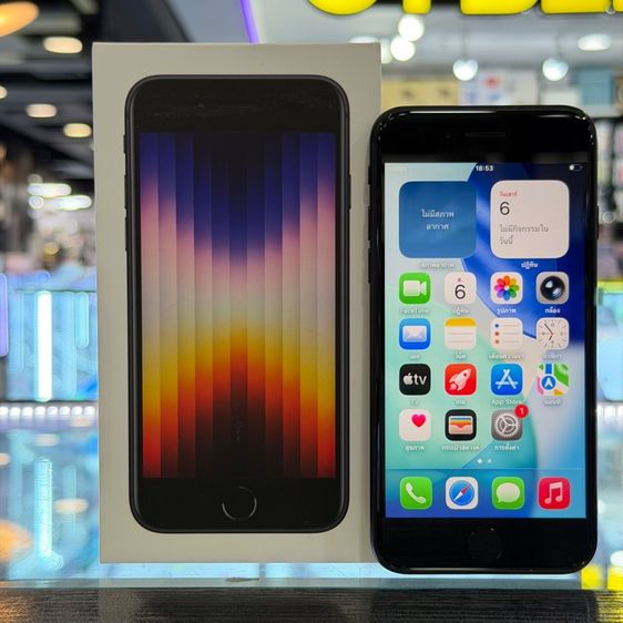 อื่นๆ 64 GB iPhone SE3 2022 64GB สีดำ เครื่องศูนย์ โมเดลTH ครบยกกล่อง🔥🔥