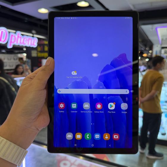 64 GB Samsung Tab A7 2020 LTE ใส่ซิม(CellularและWiFi) สีดำ เครื่องศูนย์🥰🥰