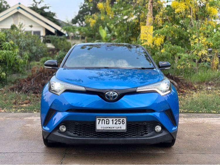 Toyota C-HR 2018 1.8 Hybrid Hi Utility-car ปลั๊กอินไฮบริด (PHEV) ไม่ติดแก๊ส เกียร์อัตโนมัติ น้ำเงิน