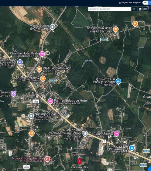 Build Ready Plot Nuea Khlong Krabi, Direct from Owner 177 sq.wah with Chanote title. Ready for immediate transfer รูปที่ 3