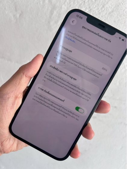 iPhone 12 Pro max 128GB สภาพดี   สแกนหน้าปกติ  เครื่องLL รูปที่ 7
