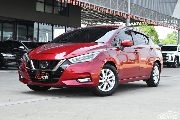 รถ Nissan Almera 1.0 VL สี แดง
