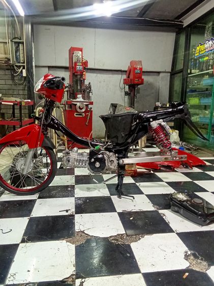 เวฟ125 สี่วาล์ว เครื่องอวตาล450cc.สีแดง ใช้งานน้อย รูปที่ 5