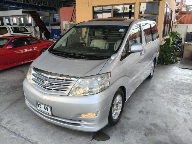 Toyota Alphard 2006 3.0 G V6 Van เบนซิน ไม่ติดแก๊ส เกียร์อัตโนมัติ บรอนซ์เงิน
