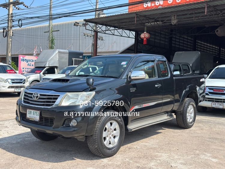 รถ Toyota Hilux Vigo Champ Smart Cab 2.5 E VNT Prerunner สี ดำ