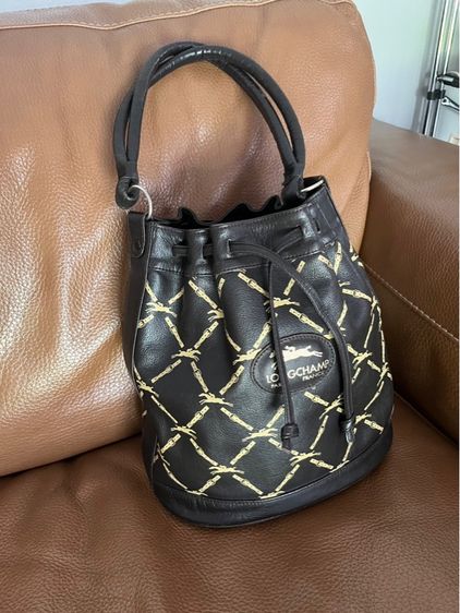 หญิง น้ำตาล หนังแท้ Longchamp vintage 