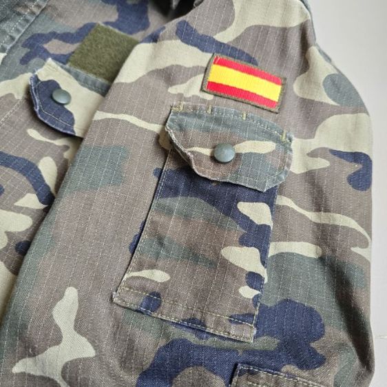 เสื้อทหารสเปนลายพราง งานวินเทจแท้ ทรงสวย  รูปที่ 6
