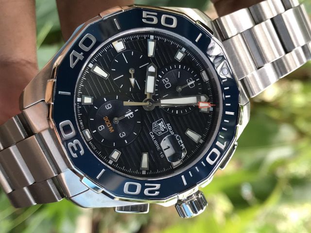 Tag Heuer Aquaracer Calibre16 Chronograph Blue Ceramic CAY211B🇨🇭🇨🇭
  รูปที่ 4